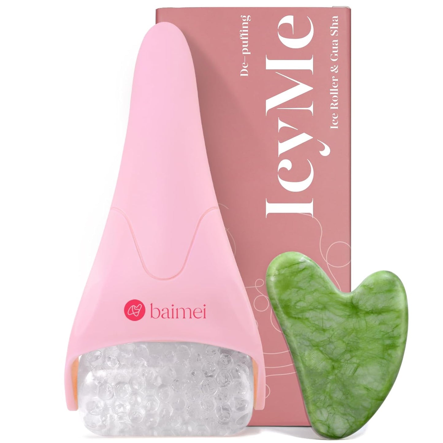 Icyme Ice Roller & Gua Sha – Pink
